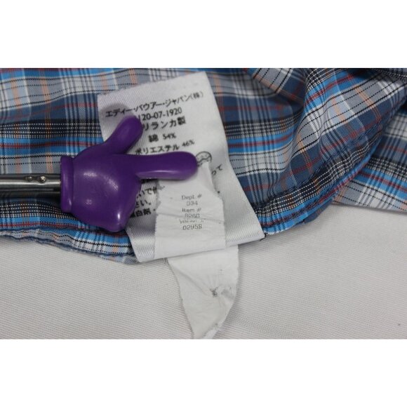 Eddie Bauer Travex Plaid Shirt Men’s Size‎ Large Button Down Lightweight Classic - Picture 15 of 15